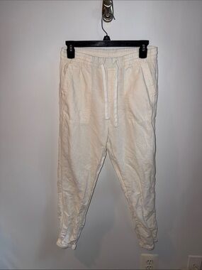 Women’s GAP Linen Cream Drawstring Casual Pants